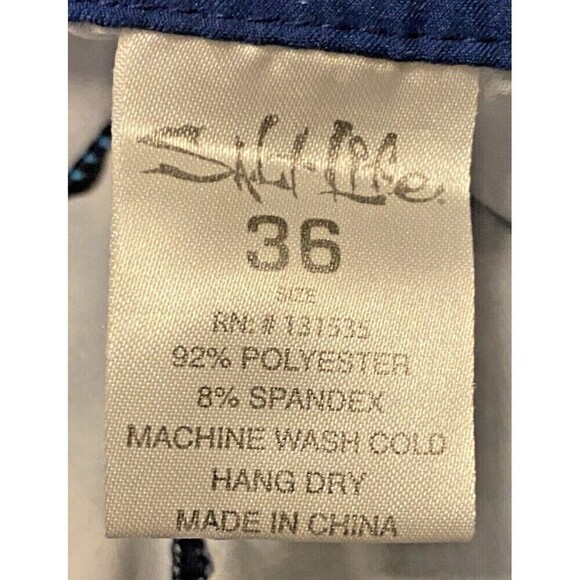 Salt Life Mens Board Shorts Size 36 SLX-QD Vapor Stretch Pocket - Picture 3 of 10